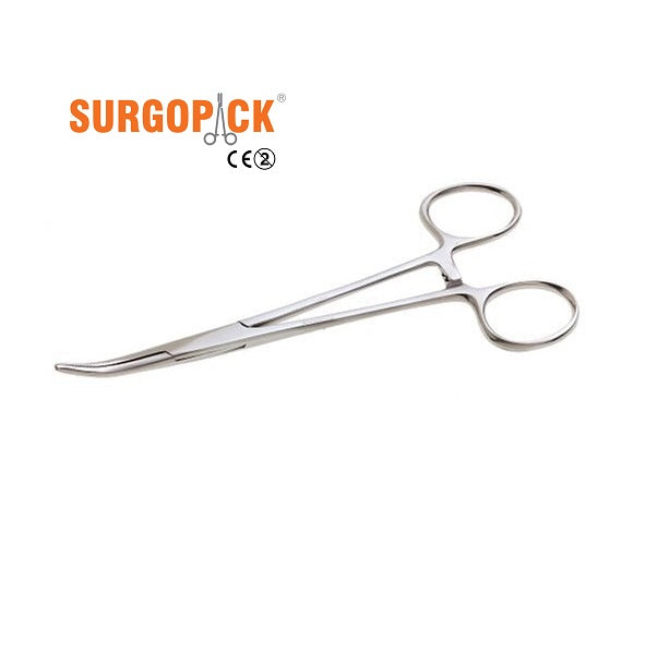Box 50 Surgopack® Sterile Single Use Curved Halsted Mosquito Artery Forceps 12.5cm / 5" Individually Packed - Surgical instruments company