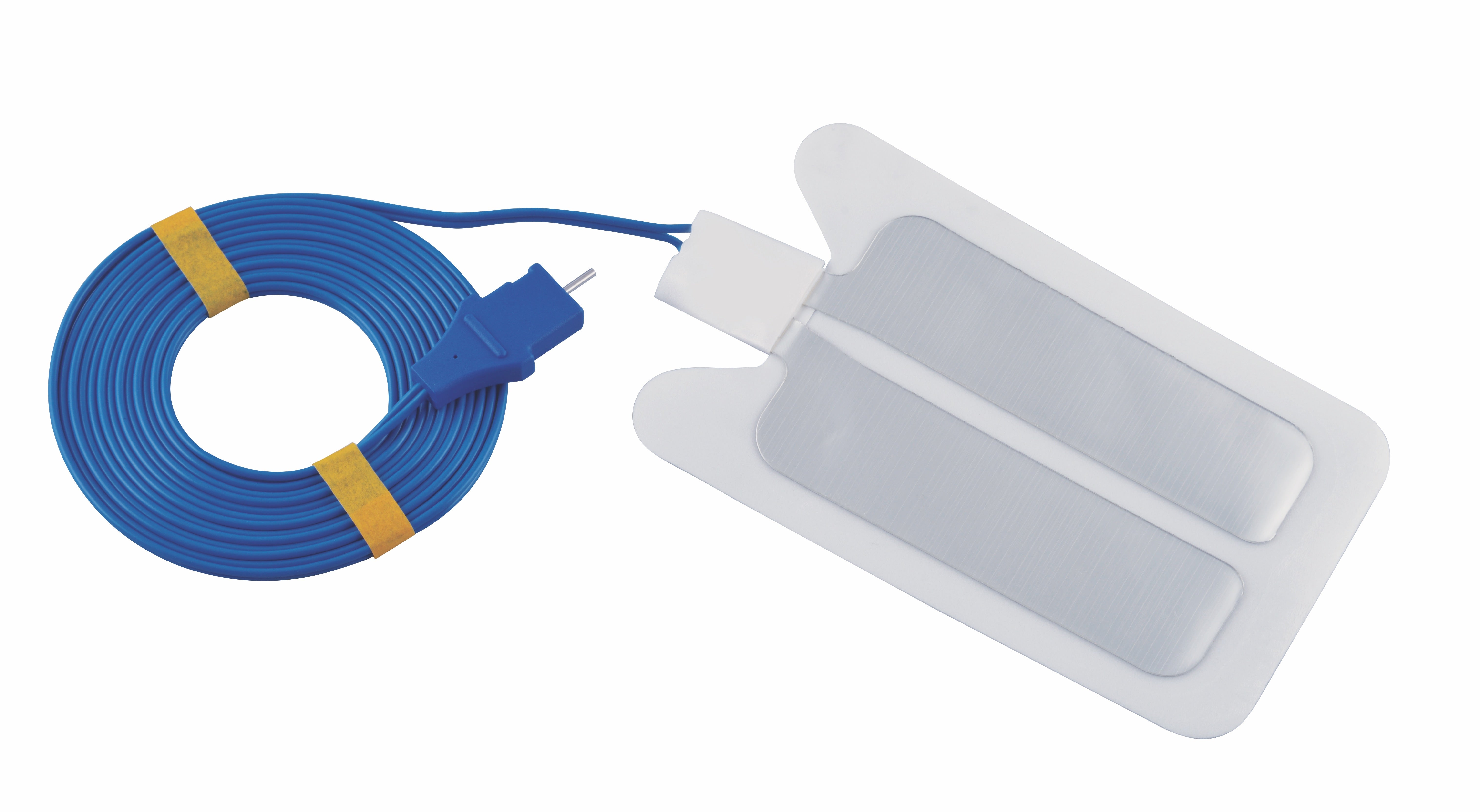 Paediatric Diathermy plate split with leadwire Patient Return Pad REM grounding pad Electrode Foam Backing 3M Pre-attached Cable (Valley Lab) connector Single Use Individually Sealed Packed