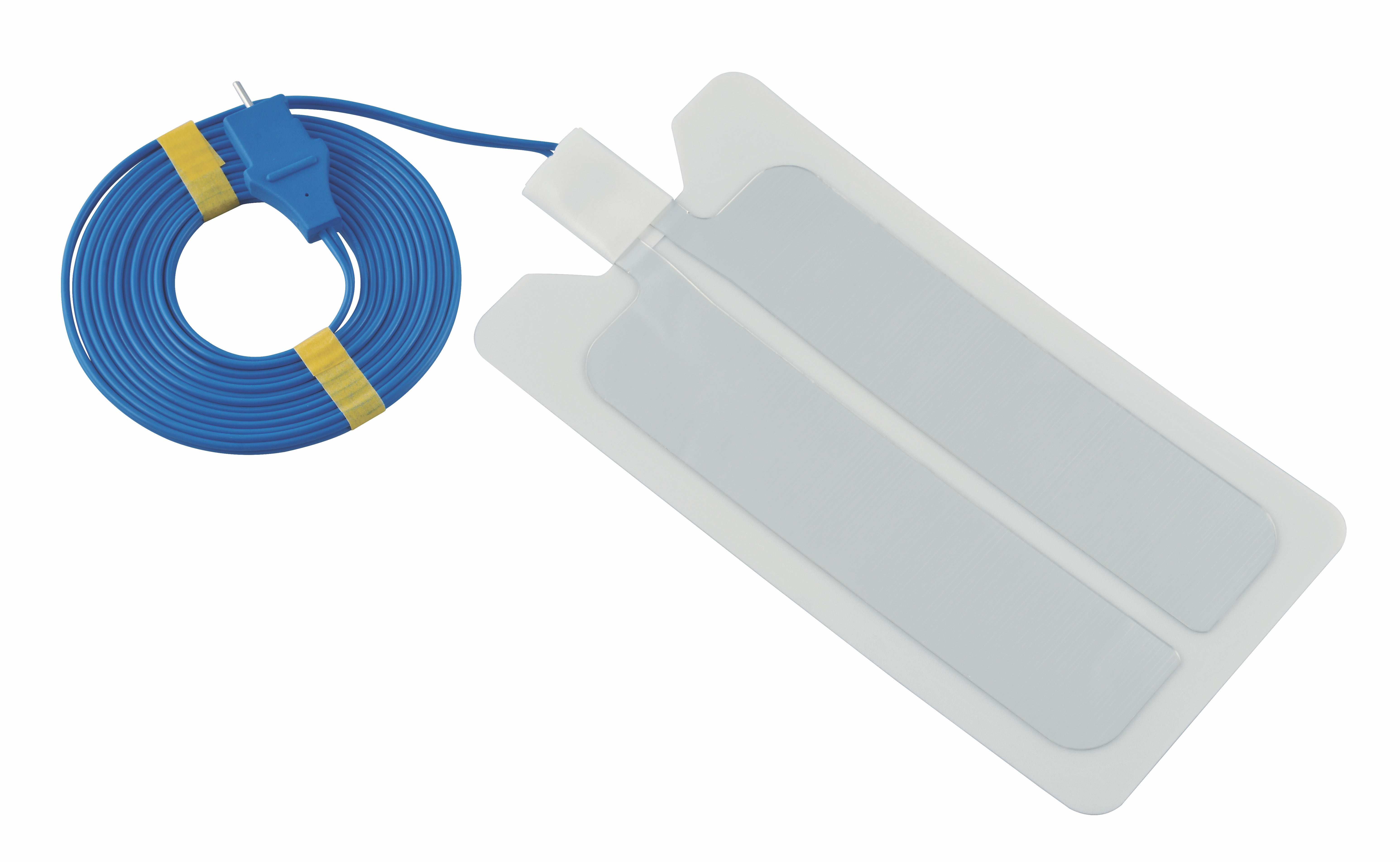 Adult Diathermy plate split with leadwire Patient Return Pad REM 3M Pre-attached Cable (Valley Lab) connector Foam backing Single Use Electrode individually Packed