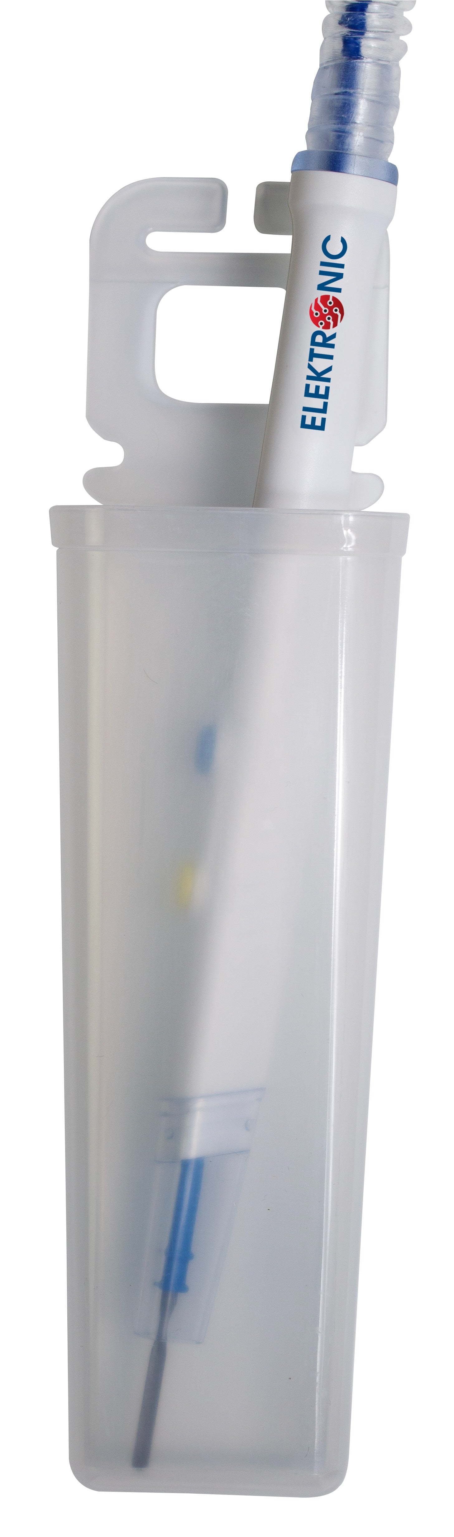 Diathermy Smoke evacuation Pencil disposable Electrosurgical Interchangeable Cut-Coag Handcontrol Evacuator System with 3 meter (10ft) Pre-Attached Tubing Cable 3M Hose with Swivel Holster 3 Pin Plug Non-Coated Blade Electrode STERILE Single Use