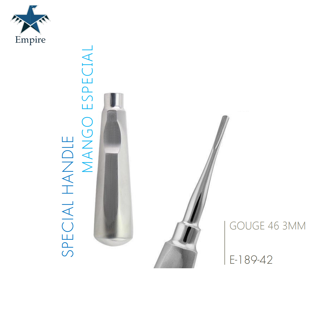 Empire's German Stainless Dental Root Surgery Gouge 46 3mm Elevator ...