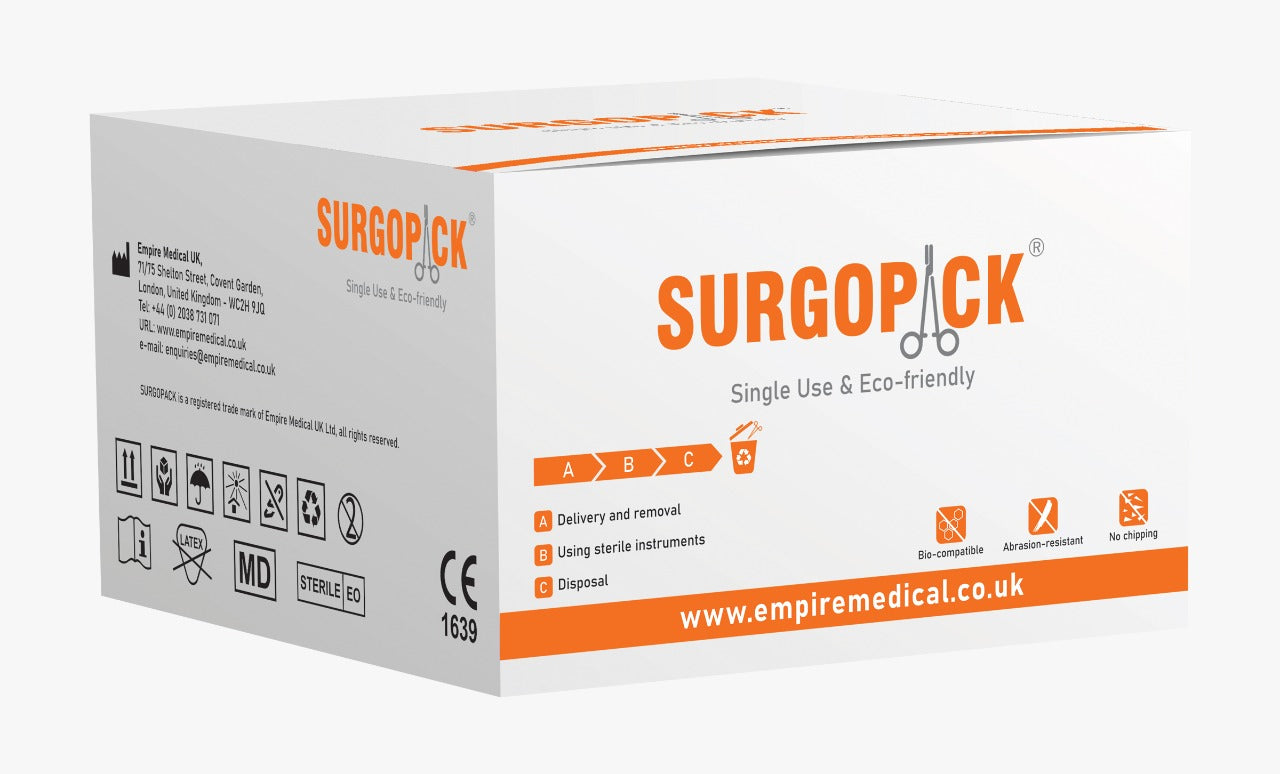 Box 20 Surgopack® Sterile Single Use Currie Uterine Scissors 20cm / 8" Individually Packed - Surgical instruments company
