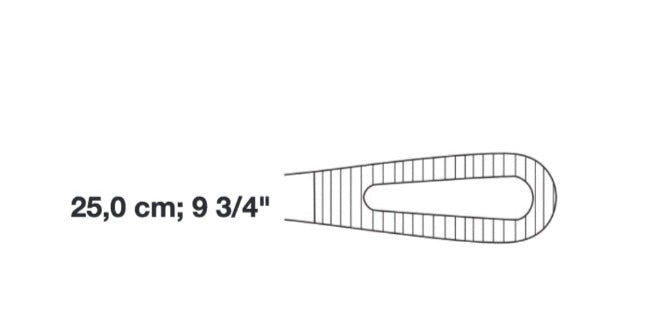 Box 20 Surgopack® Sterile Single Use Rampley Sponge Holder Forceps 25cm / 9.5" Individually Packed - EmpireMedical 