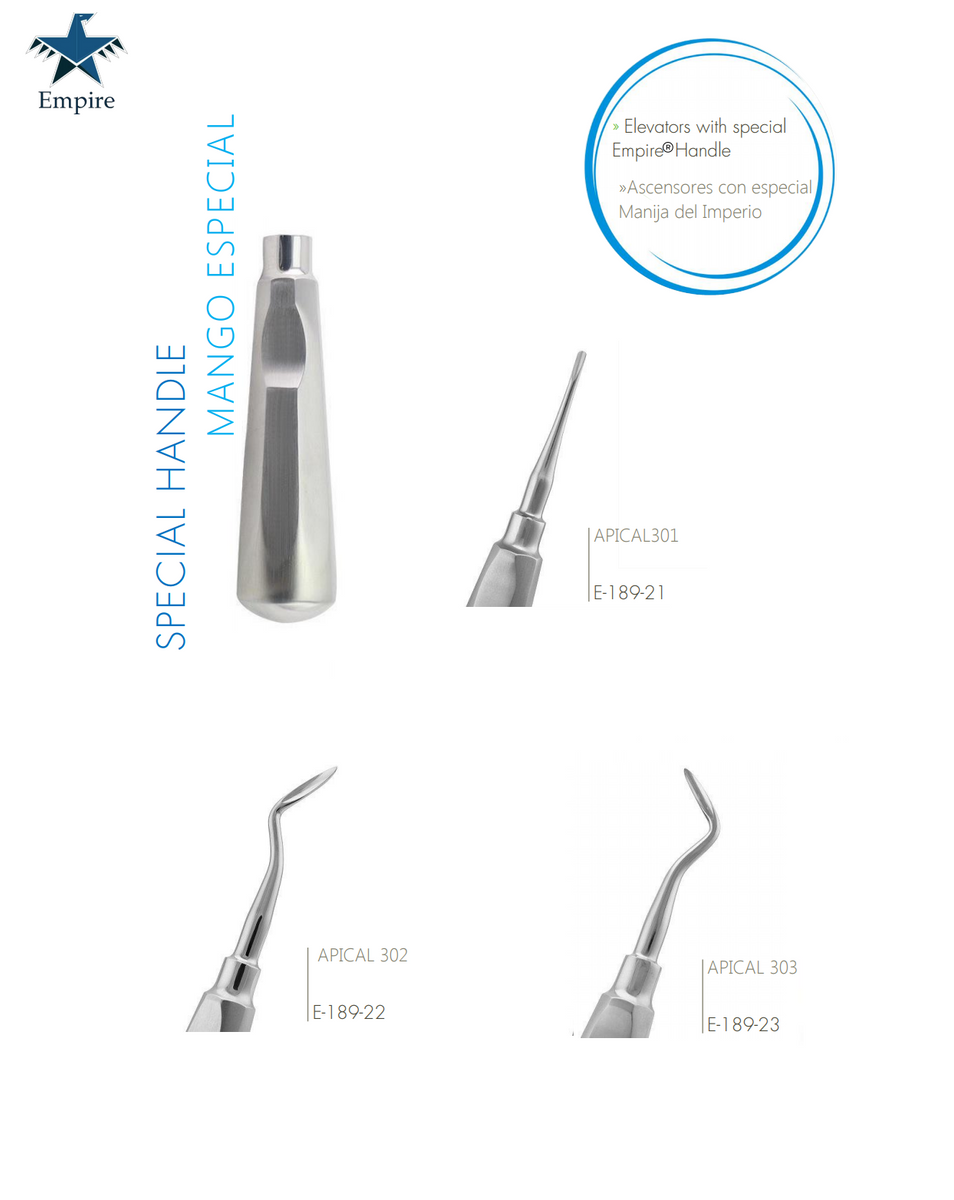 Empire's German Stainless Dental Root Surgery Elevator Apical Root